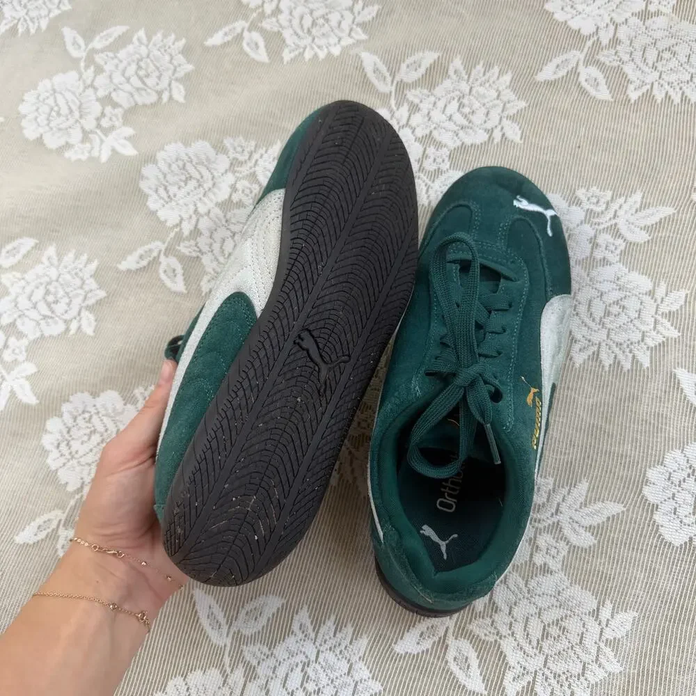Puma Speedcat Green Suede Sneakers Women’s 8